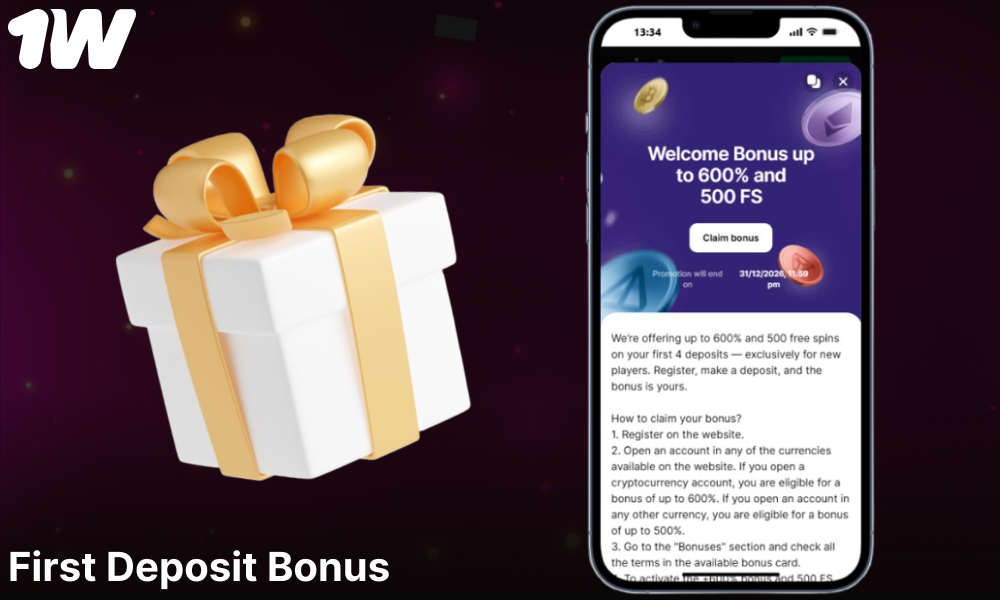 1w bonus for new players form Europe